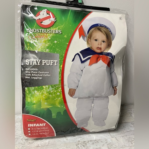 spirit Halloween Other - Ghostbusters Stay Puft Marshmallow Man Spirit Halloween Costume Infant 12 - 18 M